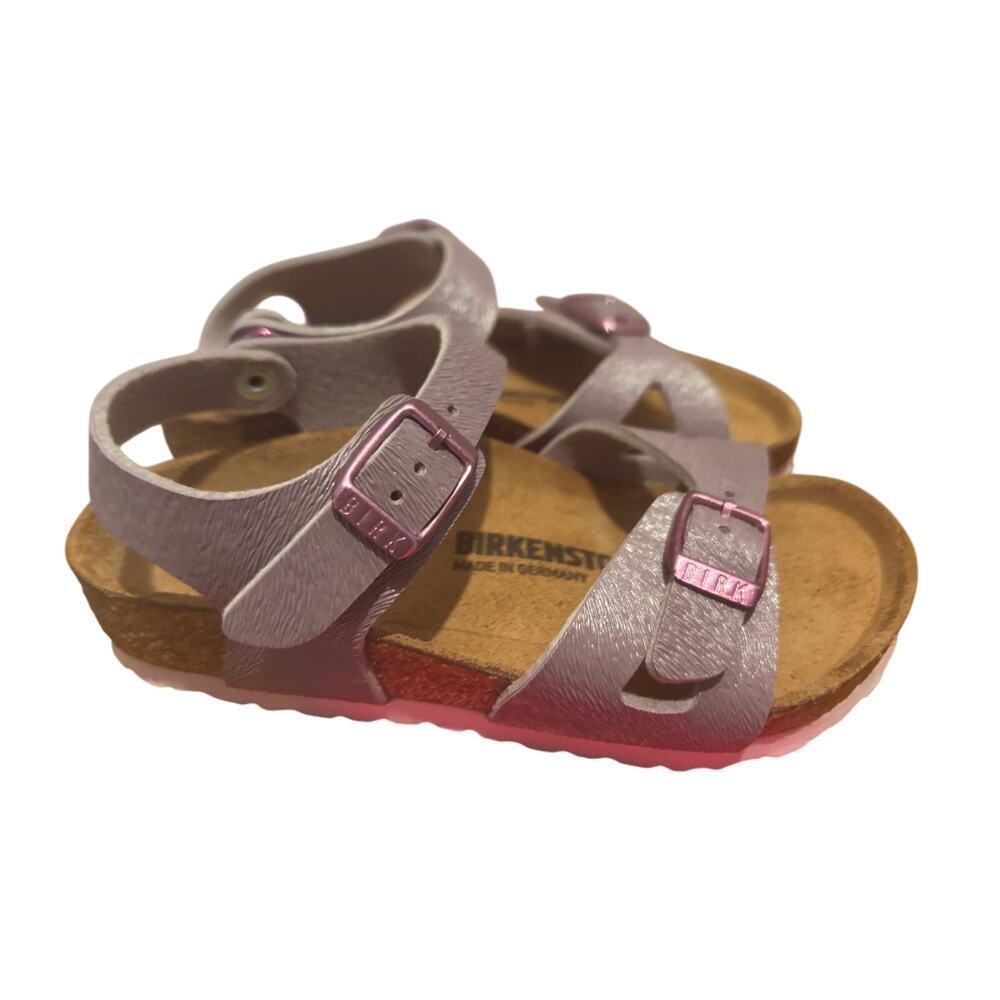 Birkenstock Rio Sandal Size 26 Toddler 8-8.5 in Purple Animal Fascination New! - Picture 5 of 6